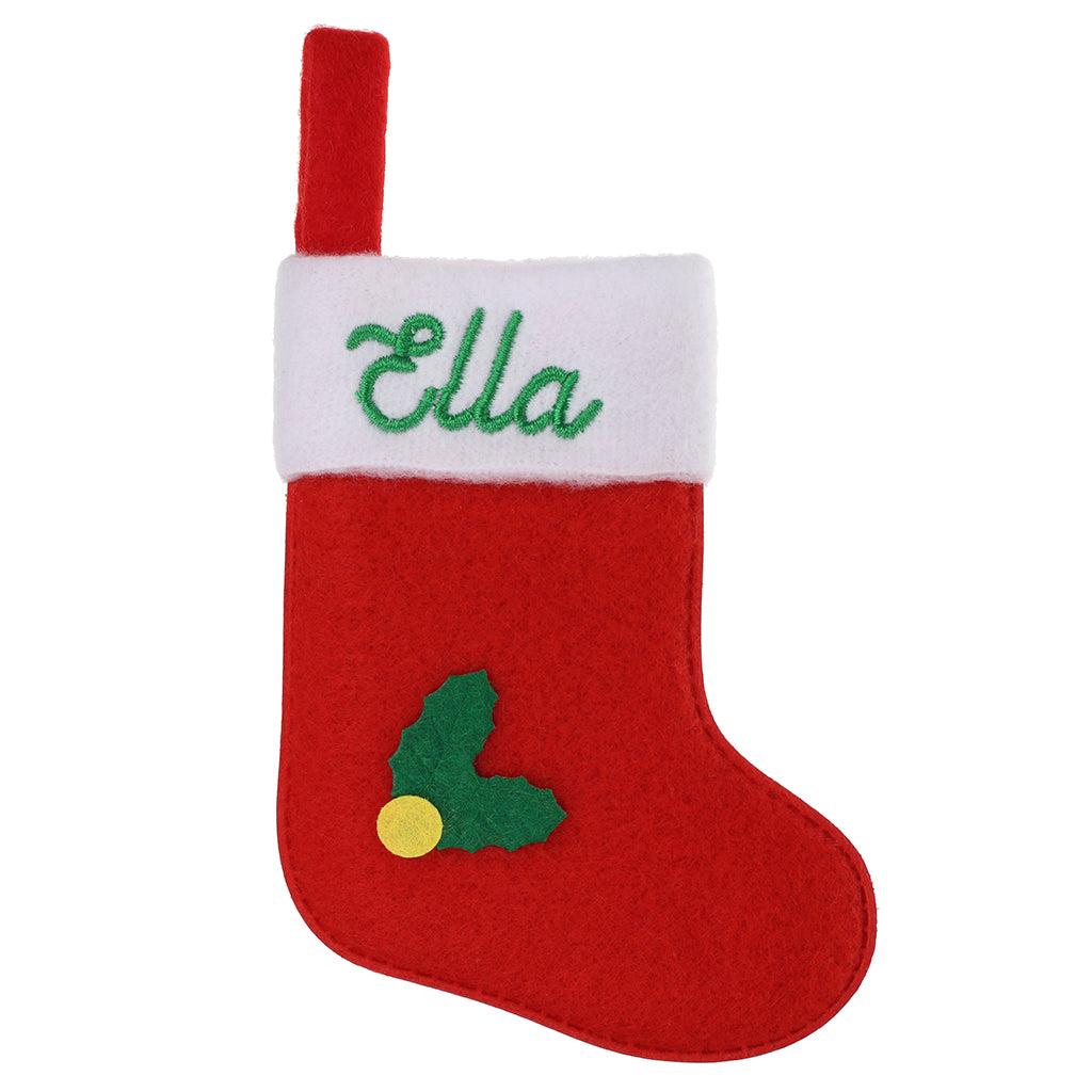 XS039 - Personalised Stocking Christmas Tree Decoration - Ella