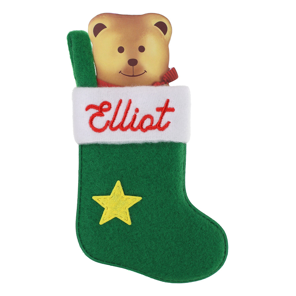 XS041 - Personalised Stocking Christmas Tree Decoration - Elliot