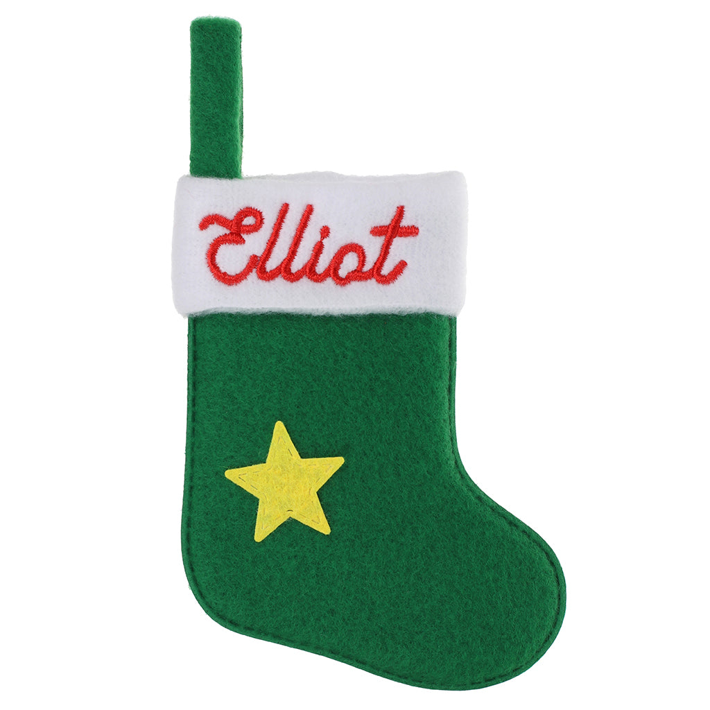 XS041 - Personalised Stocking Christmas Tree Decoration - Elliot