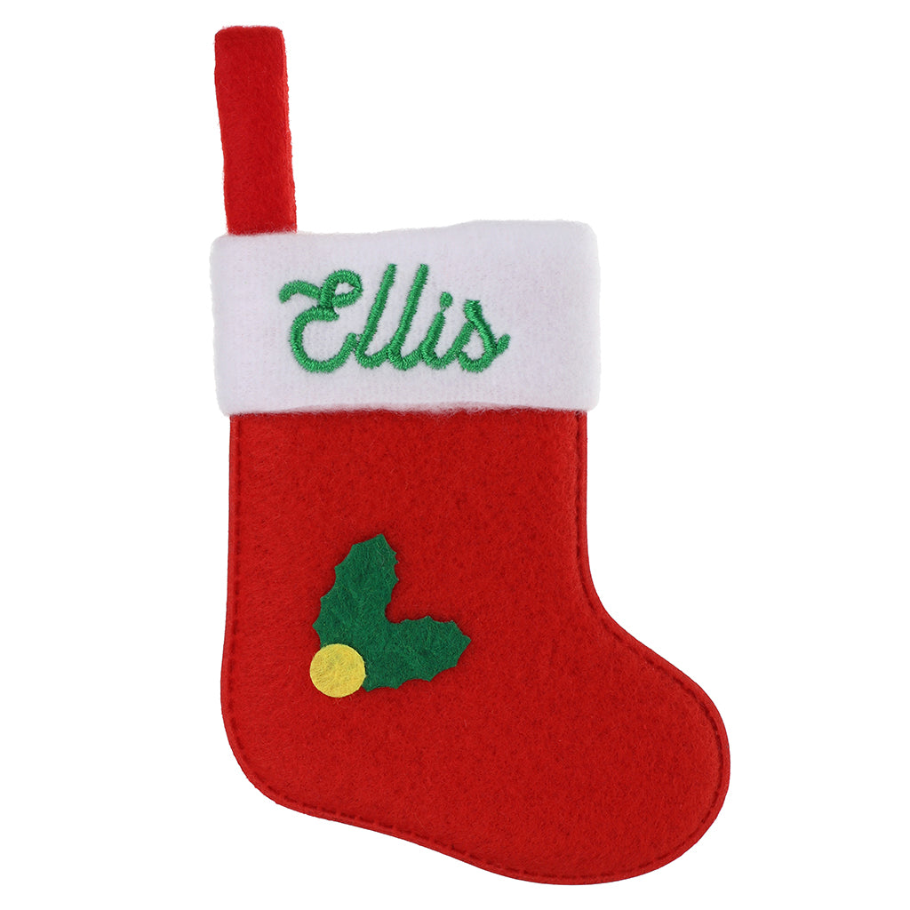 XS042 - Personalised Stocking Christmas Tree Decoration - Ellis