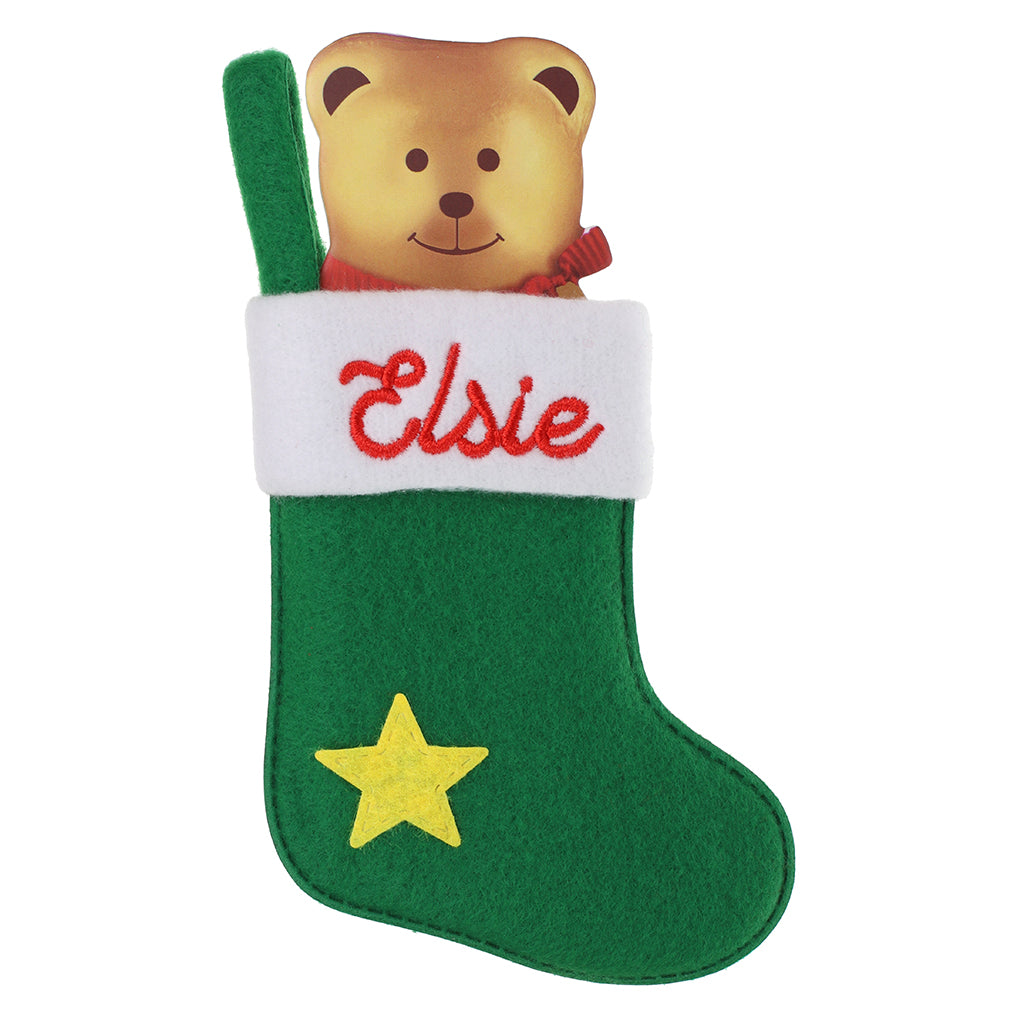 XS043 - Personalised Stocking Christmas Tree Decoration - Elsie