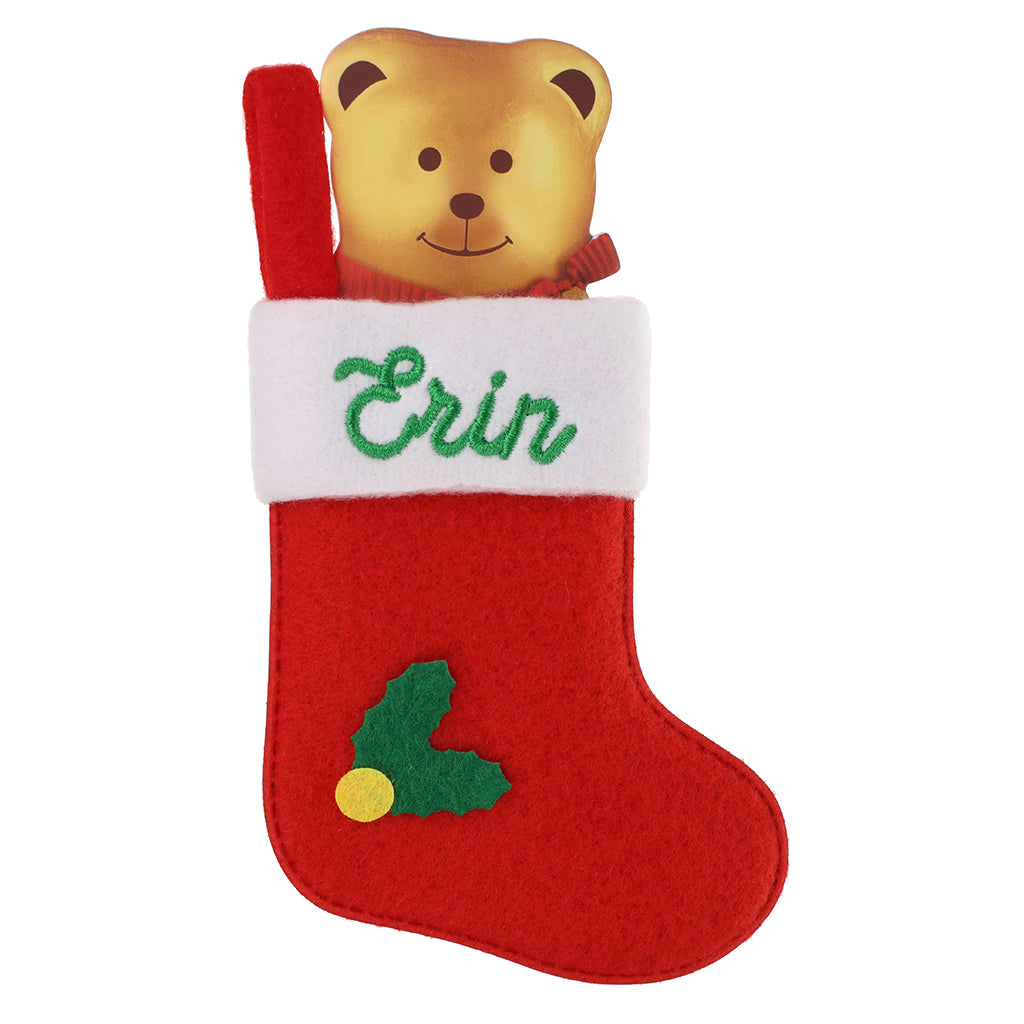 XS047 - Personalised Stocking Christmas Tree Decoration - Erin