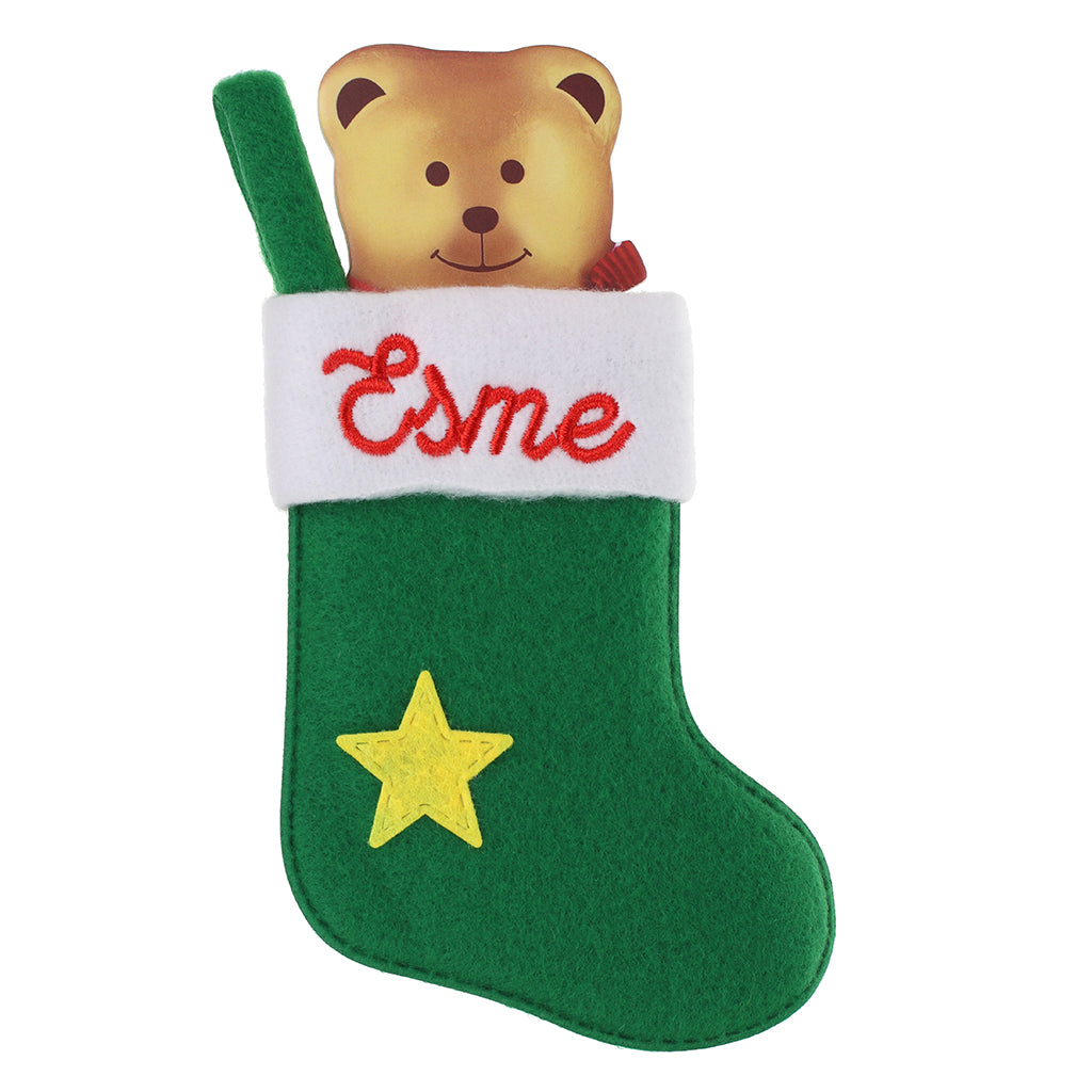 XS048 - Personalised Stocking Christmas Tree Decoration - Esme