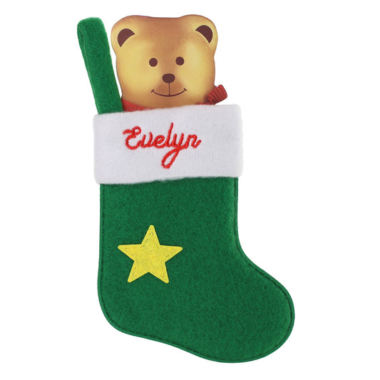XS051 - Personalised Stocking Christmas Tree Decoration - Evelyn
