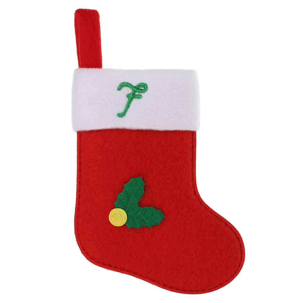 XS053 - Personalised Stocking Christmas Tree Decoration - F