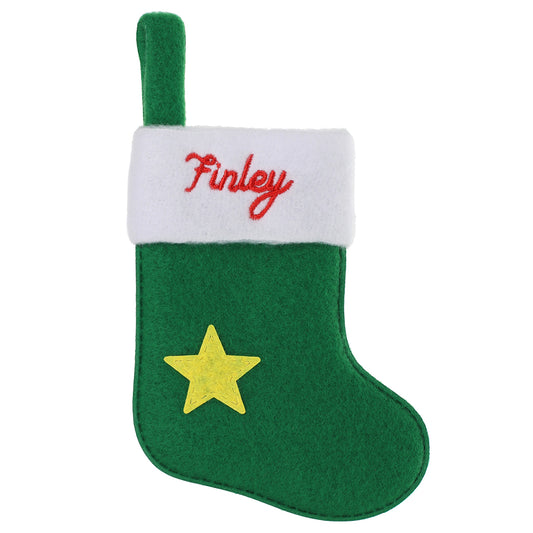 XS054 - Personalised Stocking Christmas Tree Decoration - Finley