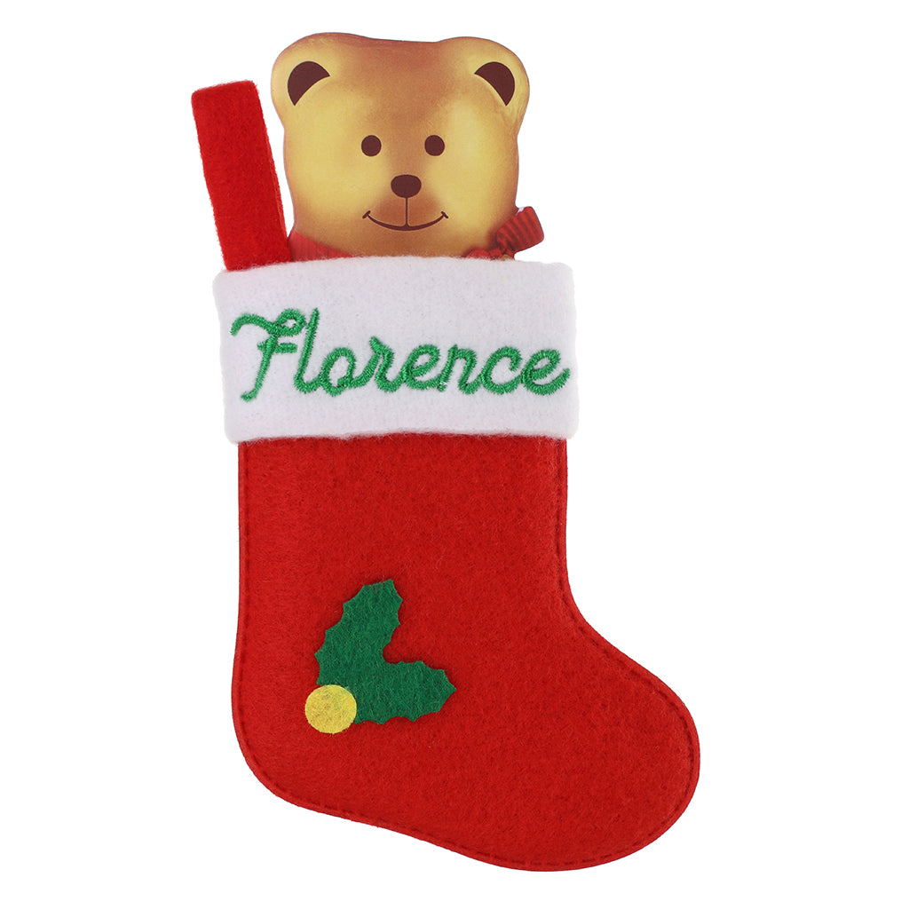 XS055 - Personalised Stocking Christmas Tree Decoration - Florence