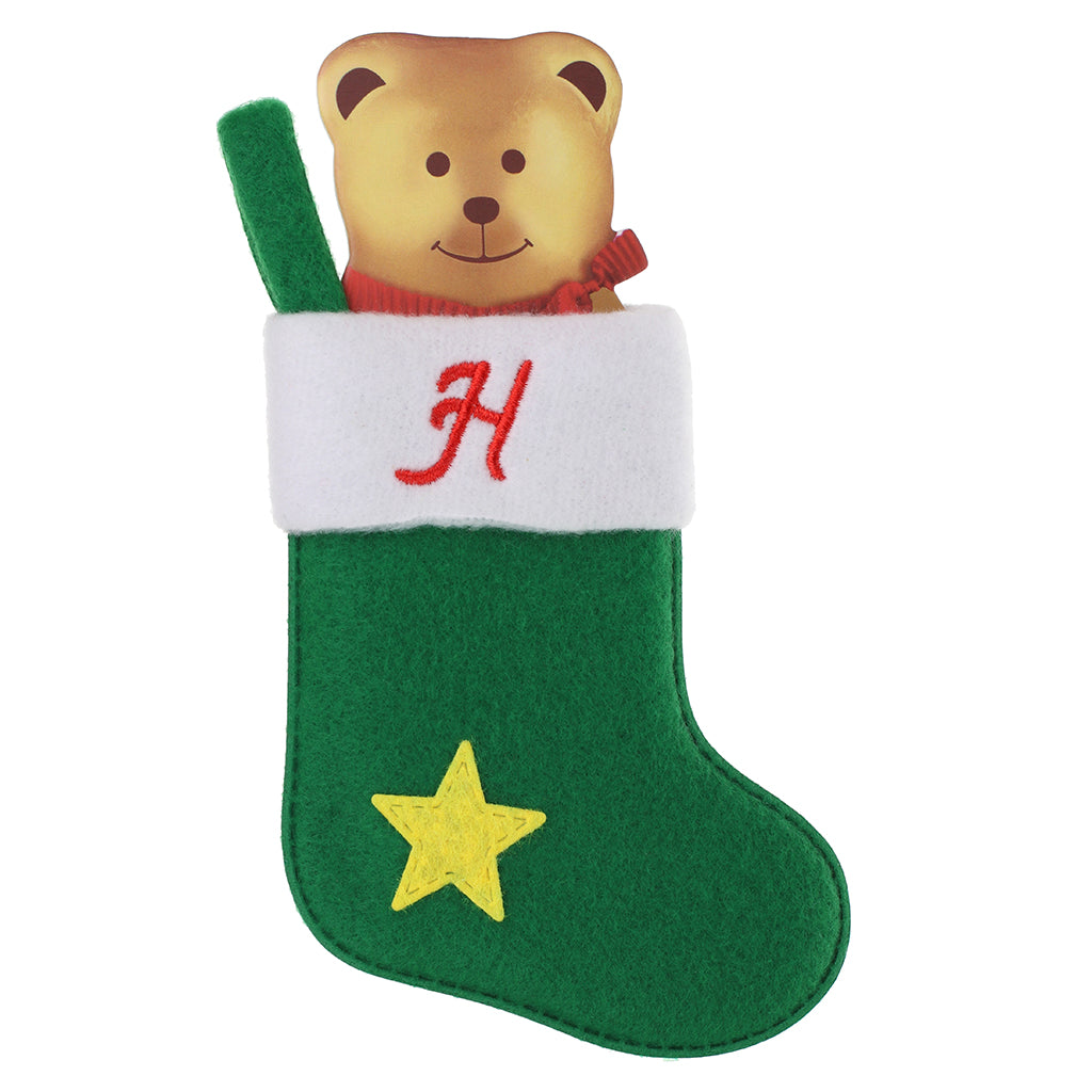 XS062 - Personalised Stocking Christmas Tree Decoration - H
