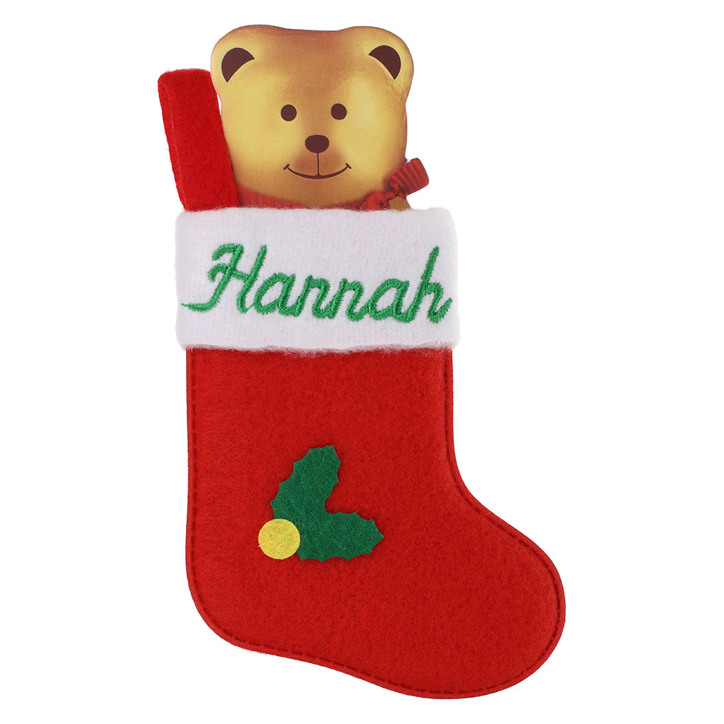 XS063 - Personalised Stocking Christmas Tree Decoration - Hannah