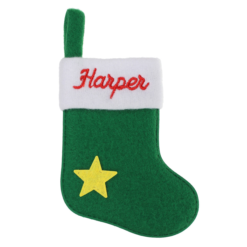 XS065 - Personalised Stocking Christmas Tree Decoration - Harper