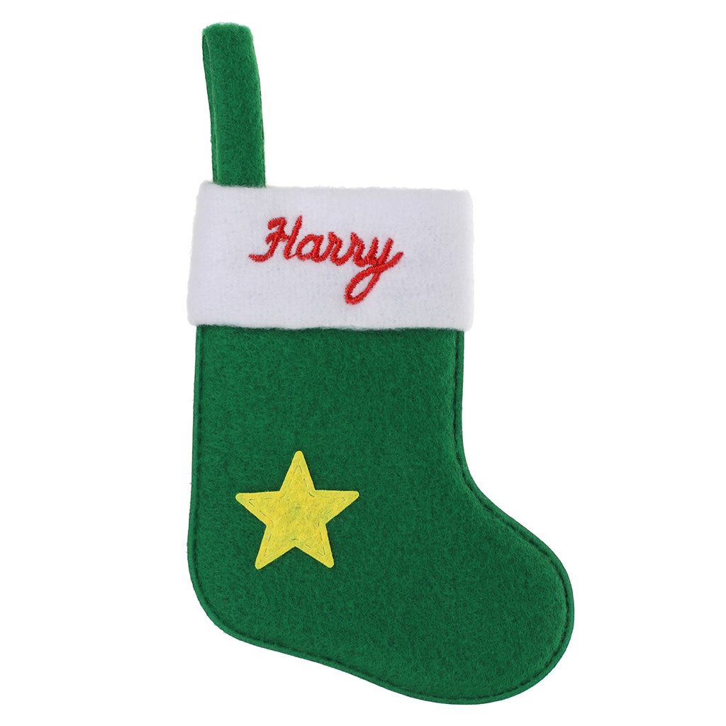 XS067 - Personalised Stocking Christmas Tree Decoration - Harry