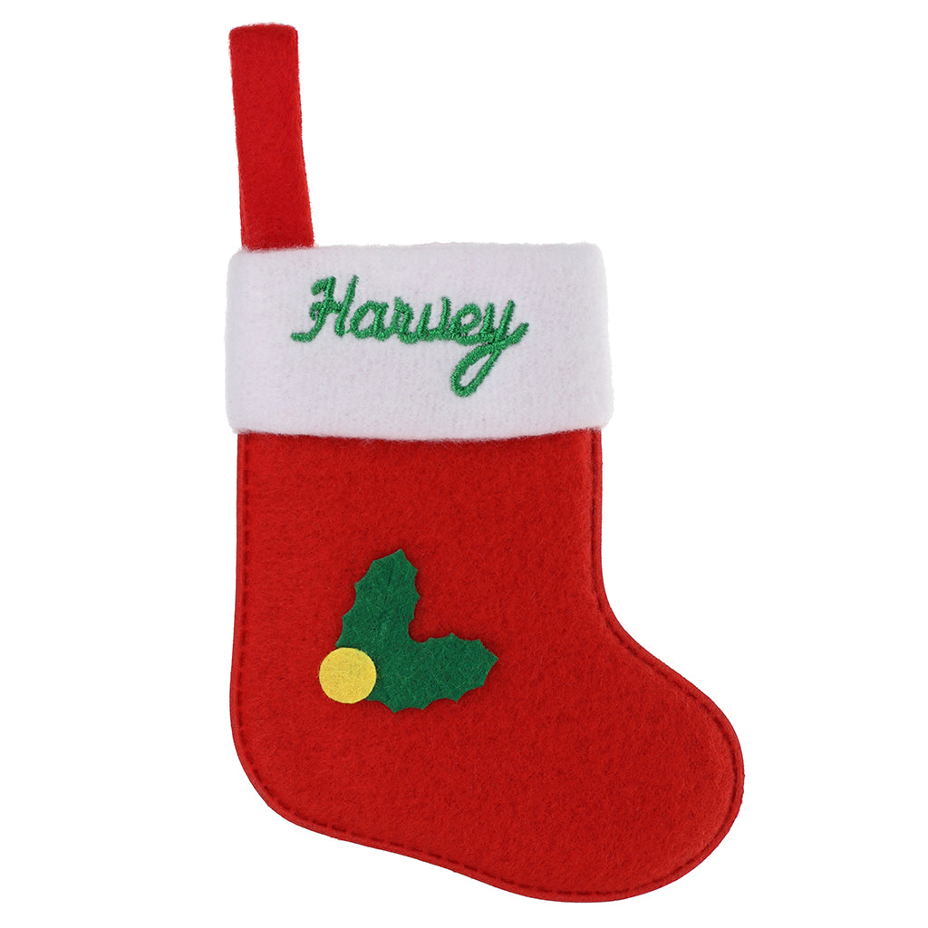 XS068 - Personalised Stocking Christmas Tree Decoration - Harvey