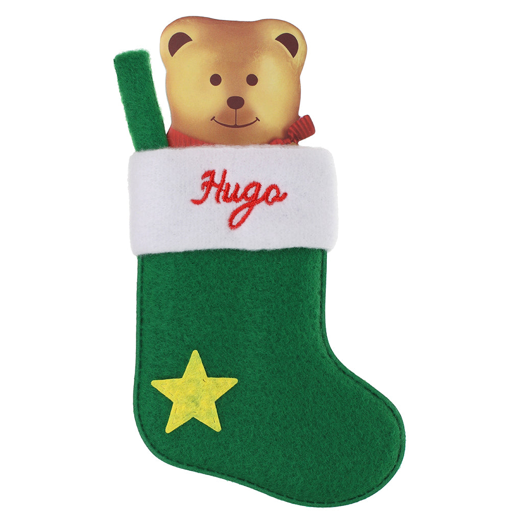 XS072 - Personalised Stocking Christmas Tree Decoration - Hugo