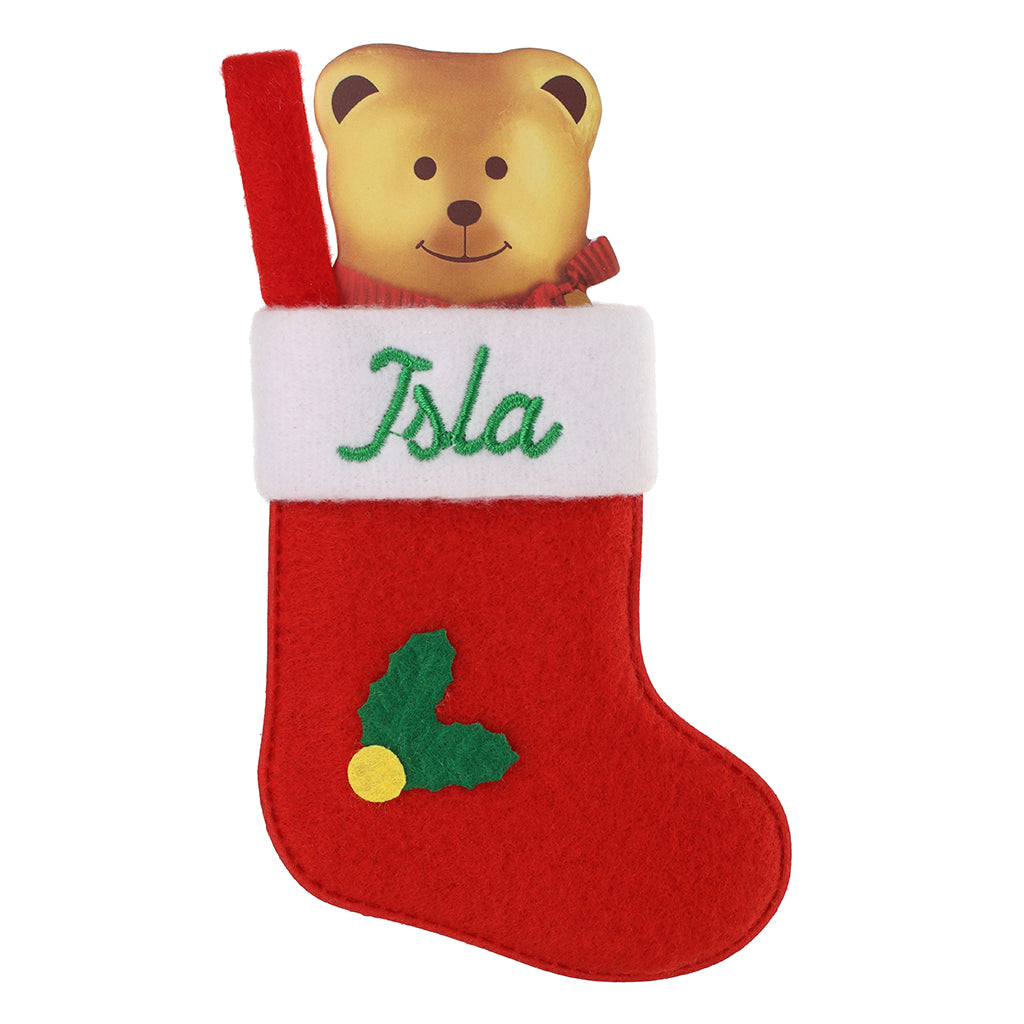 XS078 - Personalised Stocking Christmas Tree Decoration - Isla