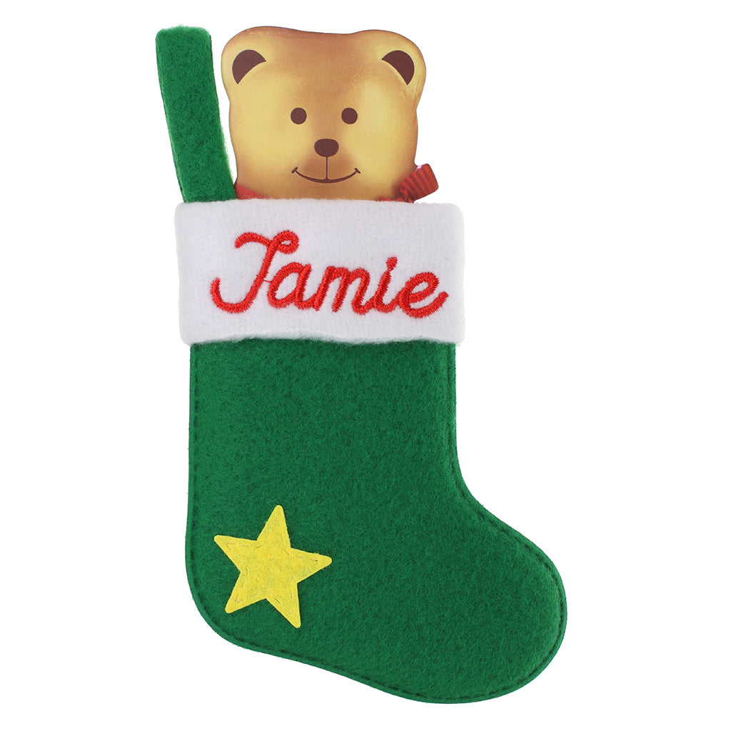 XS085 - Personalised Stocking Christmas Tree Decoration - Jamie