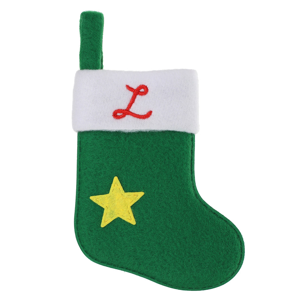 XS093 - Personalised Stocking Christmas Tree Decoration - L