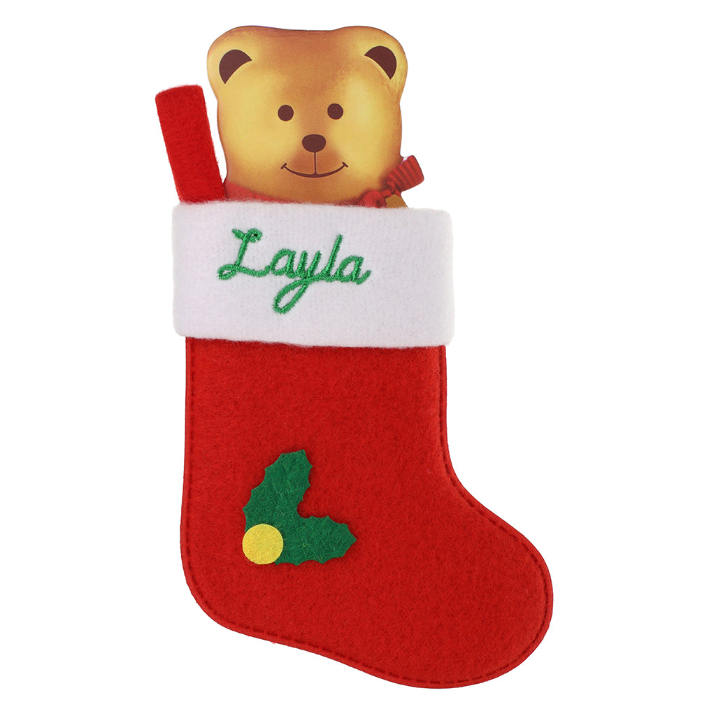 XS094 - Personalised Stocking Christmas Tree Decoration - Layla