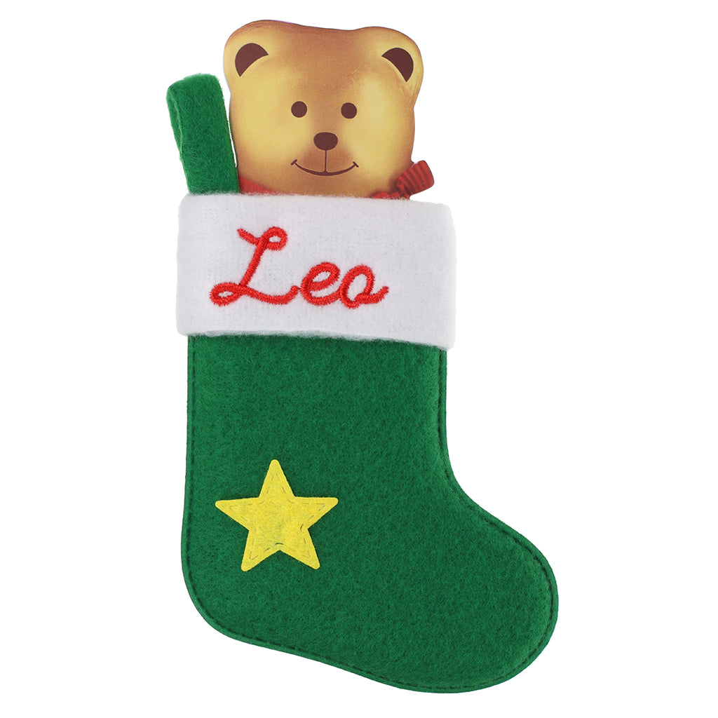 XS095 - Personalised Stocking Christmas Tree Decoration - Leo