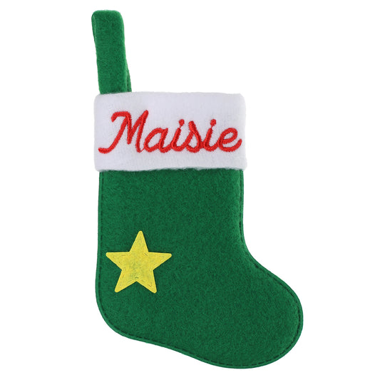 XS103 - Personalised Stocking Christmas Tree Decoration - Maisie