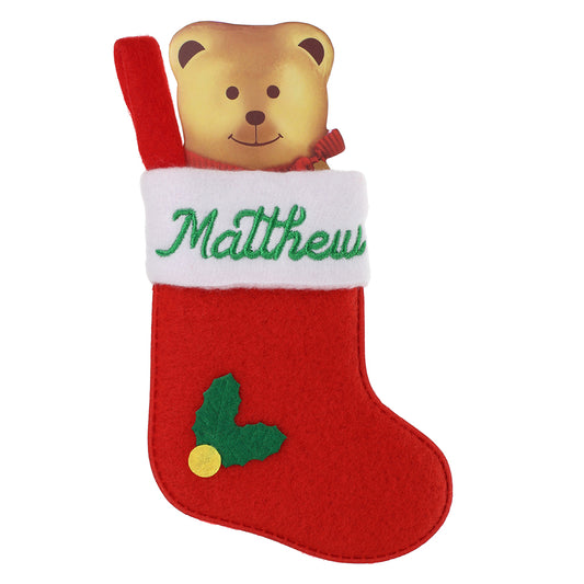 XS105 - Personalised Stocking Christmas Tree Decoration - Matthew
