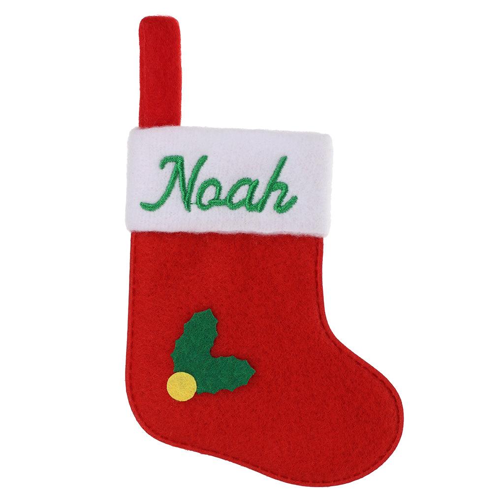 XS111 - Personalised Stocking Christmas Tree Decoration - Noah