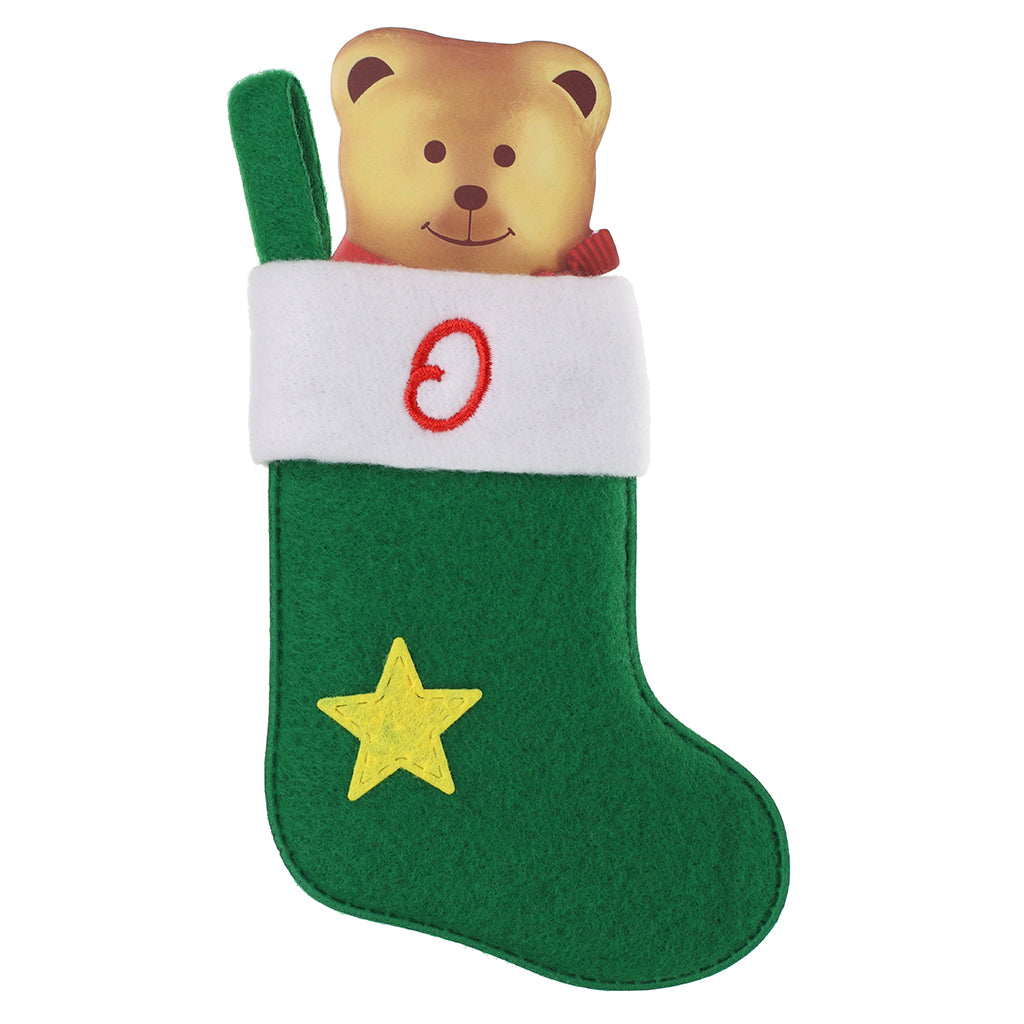 XS112 - Personalised Stocking Christmas Tree Decoration - O