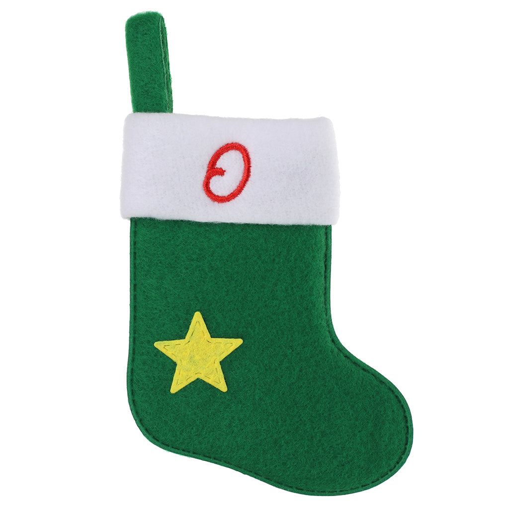 XS112 - Personalised Stocking Christmas Tree Decoration - O