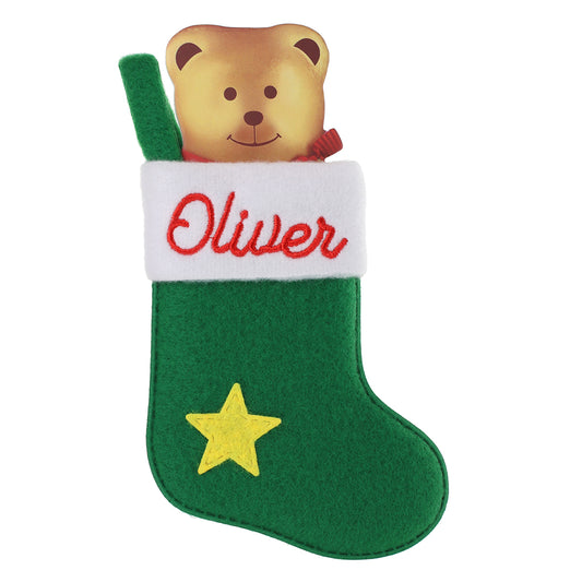 XS113 - Personalised Stocking Christmas Tree Decoration - Oliver