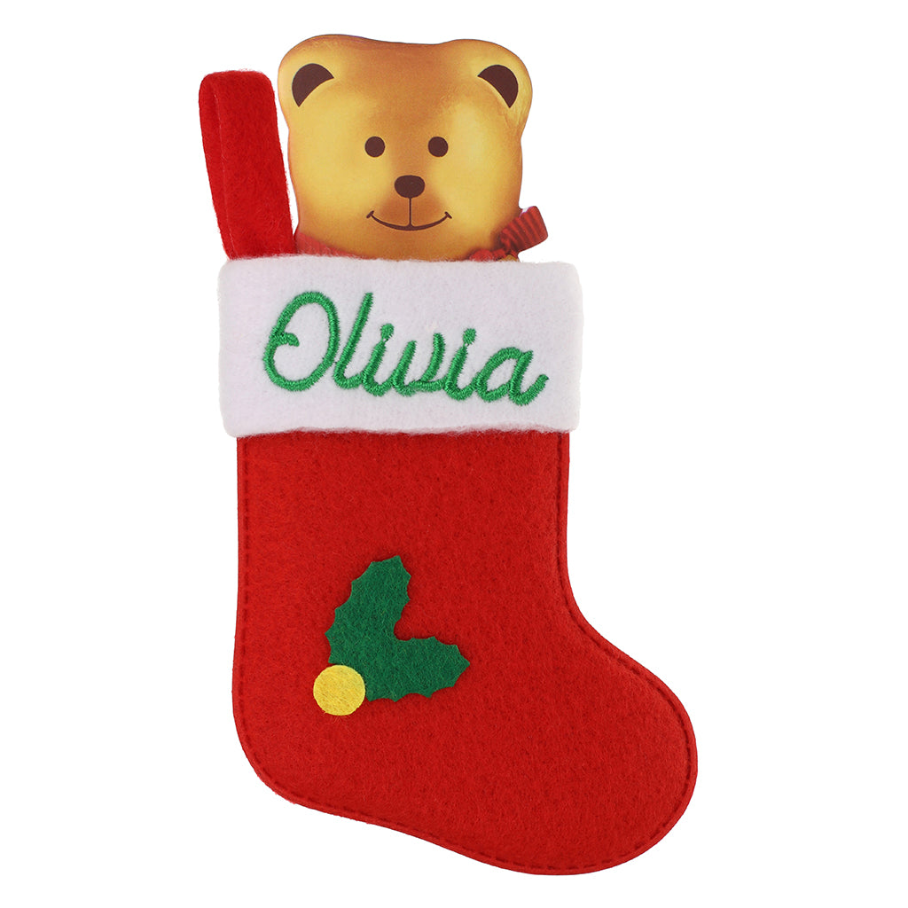 XS114 - Personalised Stocking Christmas Tree Decoration - Olivia