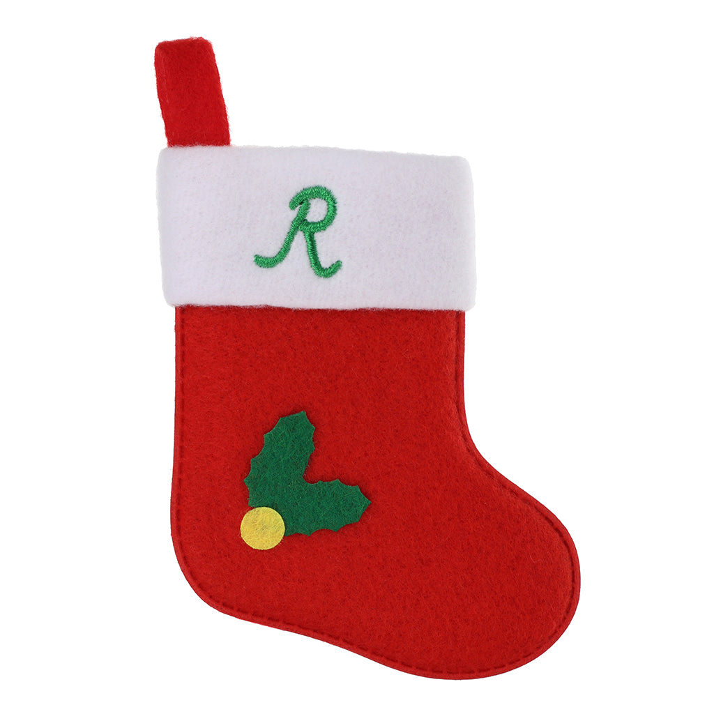 XS119 - Personalised Stocking Christmas Tree Decoration - R