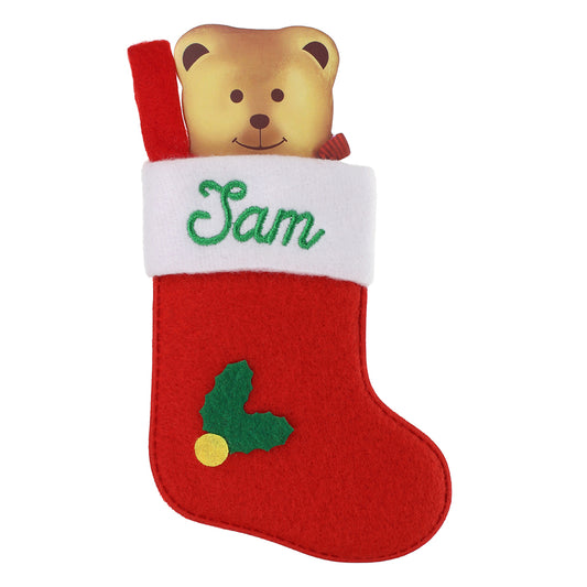 XS127 - Personalised Stocking Christmas Tree Decoration - Sam