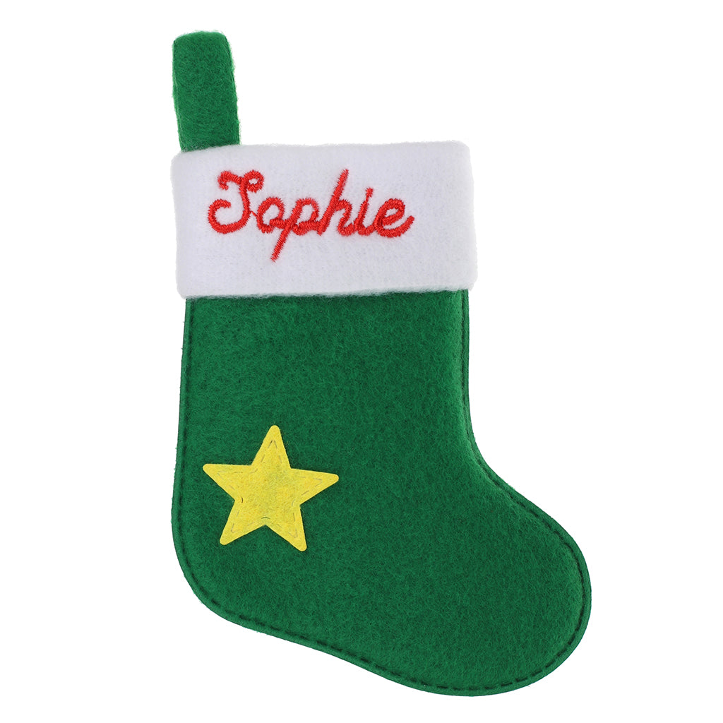 XS131 - Personalised Stocking Christmas Tree Decoration - Sophie