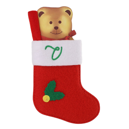 XS138 - Personalised Stocking Christmas Tree Decoration - V