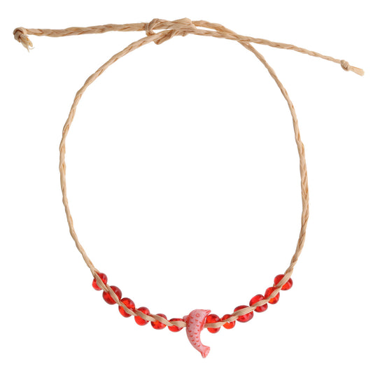 DBDRED - Destiny Bracelet - Red Dolphin