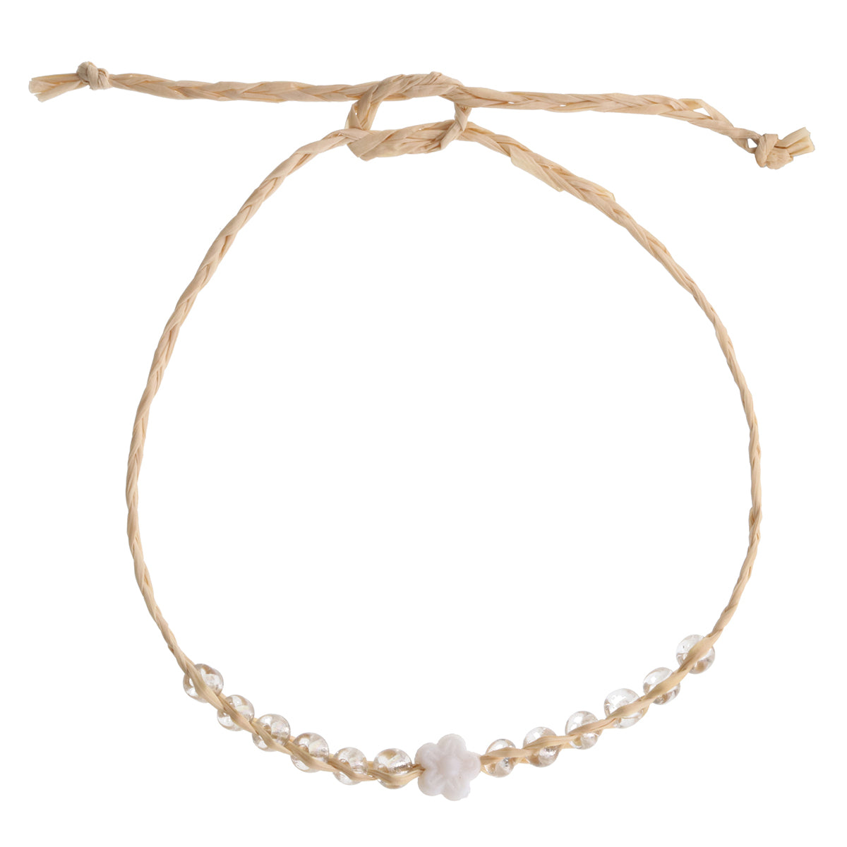 DBFWHITE - Destiny Bracelet - White Flower