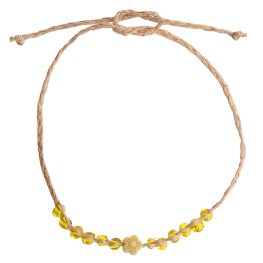 DBFYELLOW - Destiny Bracelet - Yellow Flower